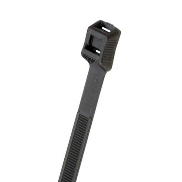 Panduit Belt-Ty™ In-Line Locking Tie, 3.9" (100 mm) Bundle Diameter, Light-Heavy, Weather Resistant Nylon, Black, 100/Pack, Japan