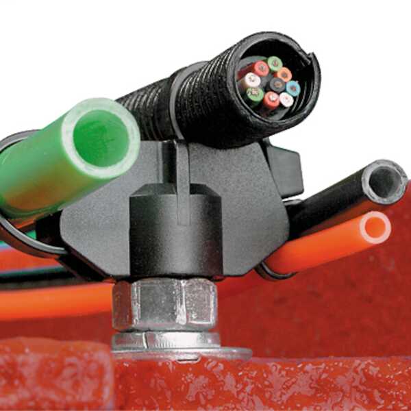 Panduit Cable Tie Mount, 0.31" (7.9 mm) Stud, Weather Resistant Nylon, Black, 100/Pack