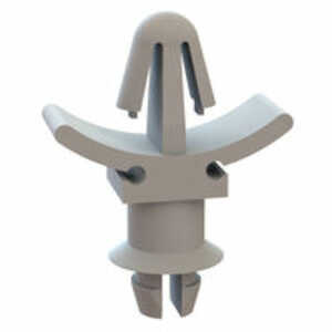 Micro Plastics Arrowhead-Two Prong Support, Locking, .25" L, Nylon, Natural, 1000/PK