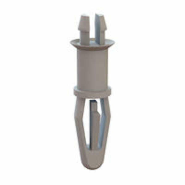 Micro Plastics Bayonet-Two Prong Support, Locking, .156" Mounting Hole Diam, .25" L, Nylon, Natural, 1000/PK