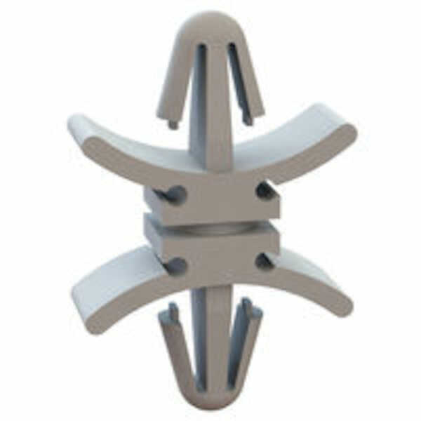 Micro Plastics Arrowhead Support, Locking, .295" L, Nylon, Natural, 1000/PK