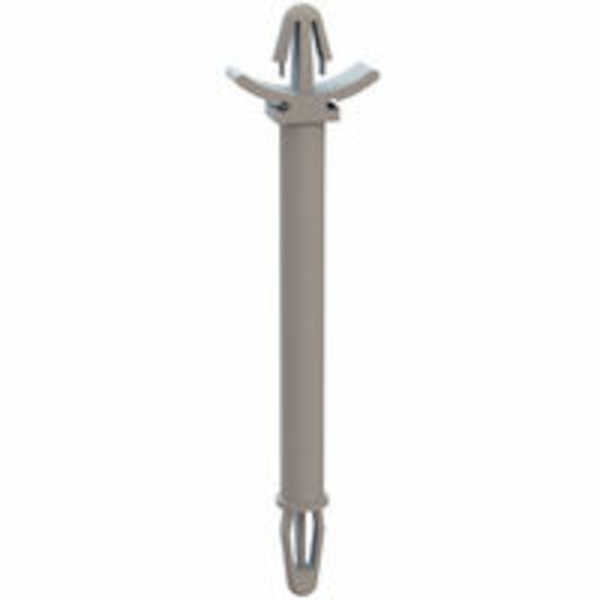 Micro Plastics Bayonet-Arrowhead Support, Locking, 1.75" L, Nylon, Natural, 1000/PK
