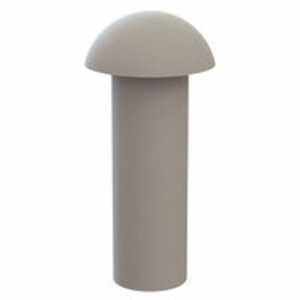 Micro Plastics Solid Rivet, .085" Mounting Hole Dia, .25" L, Acetal, Natural, 1000/Pack