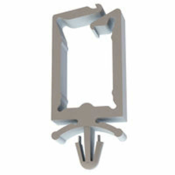 Micro Plastics Arrowhead Mount Wire Saddle, Rectangular, 1" L, .66 x .44" Bundle Capacity, Nylon, Natural, 1000/Pack