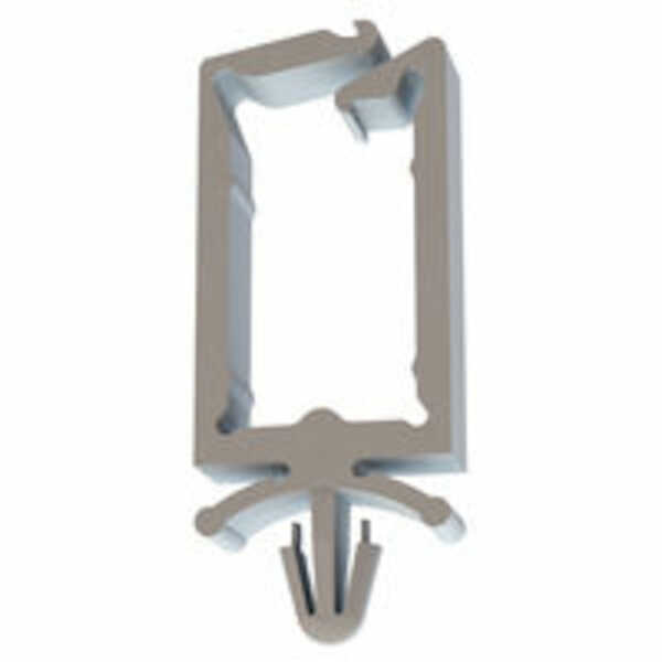 Micro Plastics Arrowhead Mount Wire Saddle, Rectangular, 1.08" L, .74 x .44" Bundle Capacity, Nylon, Natural, 1000/Pack