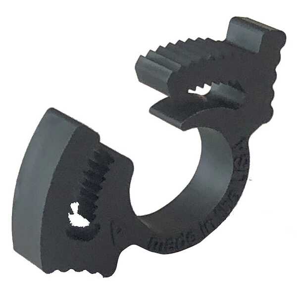 Micro Plastics Double Grip Hose Clamp, Push Lock, .437 - .508" Bundle Dia, Black